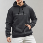 Micha zomerse herenhoodie met hartjesprint – lichtgewicht, ademend materiaal met comfortabele pasvorm en speelse print voor een casual, modieuze look.
