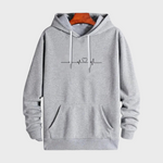 Micha zomerse herenhoodie met hartjesprint – lichtgewicht, ademend materiaal met comfortabele pasvorm en speelse print voor een casual, modieuze look.