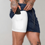 Elliot 2-in-1 fitness herenshort – ademend en sneldrogend materiaal met geïntegreerde compressieshort voor optimale ondersteuning en comfort