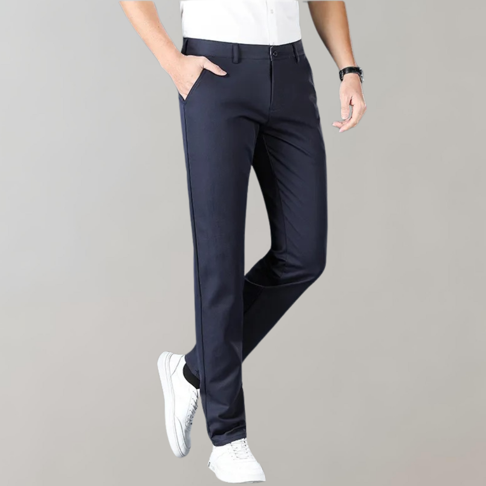 Konrad slimme casual chino voor heren – slanke pasvorm met lichtgewicht katoenmix voor een verzorgde en comfortabele look