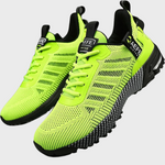 Hektor lichtgewicht zomersportschoenen voor mannen van ademend mesh materiaal met flexibele zool en comfortabele, sportieve pasvorm.