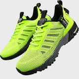 Hektor lichtgewicht zomersportschoenen voor mannen van ademend mesh materiaal met flexibele zool en comfortabele, sportieve pasvorm.
