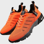Hektor lichtgewicht zomersportschoenen voor mannen van ademend mesh materiaal met flexibele zool en comfortabele, sportieve pasvorm.