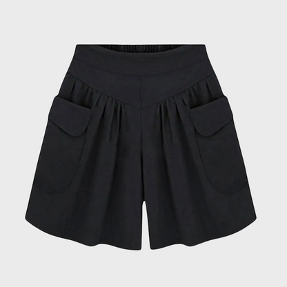 Ariana – Comfortabele damesshorts voor warme dagen – Lichtgewicht, ademend en stijlvol, perfect voor casual en zomerse looks. Ideaal voor vakantie, stranden of ontspannen momenten in de tuin.