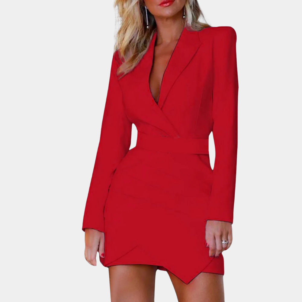Anelise elegante damesjurk voor de zomer van zachte, ademende stof met flatterende pasvorm en stijlvol, tijdloos design.