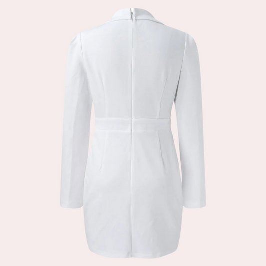 Anelise elegante damesjurk voor de zomer van zachte, ademende stof met flatterende pasvorm en stijlvol, tijdloos design.