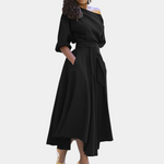 Annabelle comfortabele damesjurk met tailleband van zachte, ademende stof en flatterende pasvorm voor een stijlvolle look.