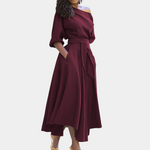Annabelle comfortabele damesjurk met tailleband van zachte, ademende stof en flatterende pasvorm voor een stijlvolle look.