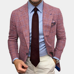 Donald – Regular Fit Heren Blazer – Tijdloze, klassieke blazer voor heren met een regular fit pasvorm. Perfect voor zowel formele als casual gelegenheden, met hoogwaardige materialen en een verfijnde afwerking voor een elegante look.