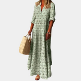 Lange Bohemian Jurk met Print