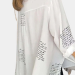 Elizah - Stijlvol Zomers Damesshirt met Letterprint – Licht en Comfortabel Shirt voor Casual Zomerlooks en Trendy Combinaties.