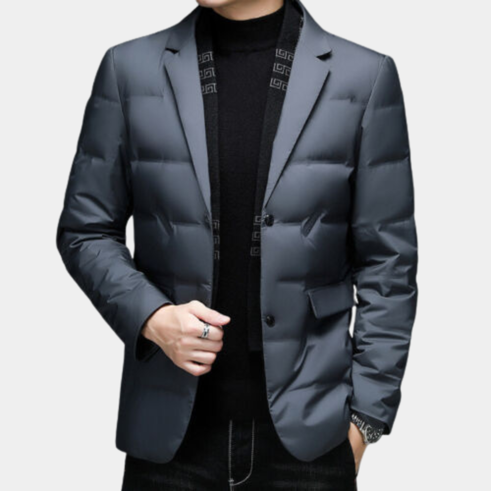 Emman - Stijlvolle en comfortabele blazerjas voor heren – elegante blazer met moderne pasvorm, ideaal voor zowel zakelijke als casual gelegenheden.