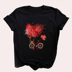 Mirielle - Zomers Dames T-shirt met Decoratieve Print – Comfortabel en Stijlvol Shirt voor Casual Looks en Zonnige Dagen.
