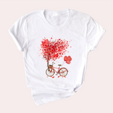 Mirielle - Zomers Dames T-shirt met Decoratieve Print – Comfortabel en Stijlvol Shirt voor Casual Looks en Zonnige Dagen.