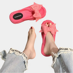 Abby - Elegante zomerse damesslippers met decoratief lint en comfortabele zool, ideaal voor casual en stijlvolle outfits.