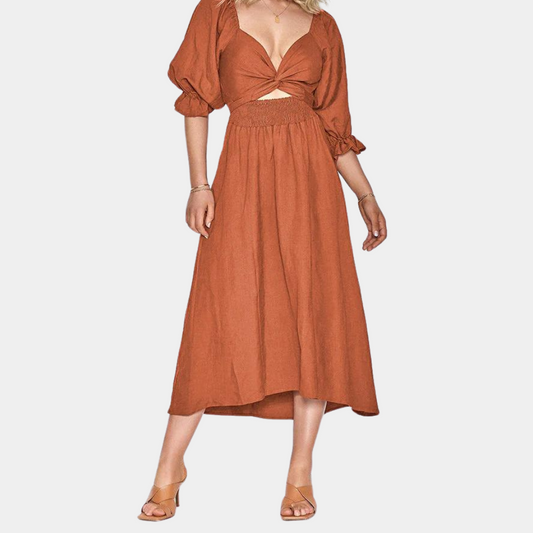 Alycia chique zomerjurk voor dames van lichte, ademende stof met elegante pasvorm, perfect voor lente en zomer.
