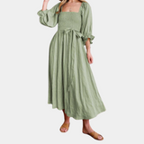 Alycia chique zomerjurk voor dames van lichte, ademende stof met elegante pasvorm, perfect voor lente en zomer.