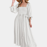 Alycia chique zomerjurk voor dames van lichte, ademende stof met elegante pasvorm, perfect voor lente en zomer.