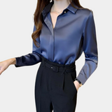 Amanda – Elegante Damesblouse – Vrouwelijk en Stijlvol Design – Perfect voor Werk, Diner of Feestelijke Gelegenheden – Zachte Stoffen voor Optimaal Comfort – Tijdloze Pasvorm met Subtiele Details voor een Chique Look.