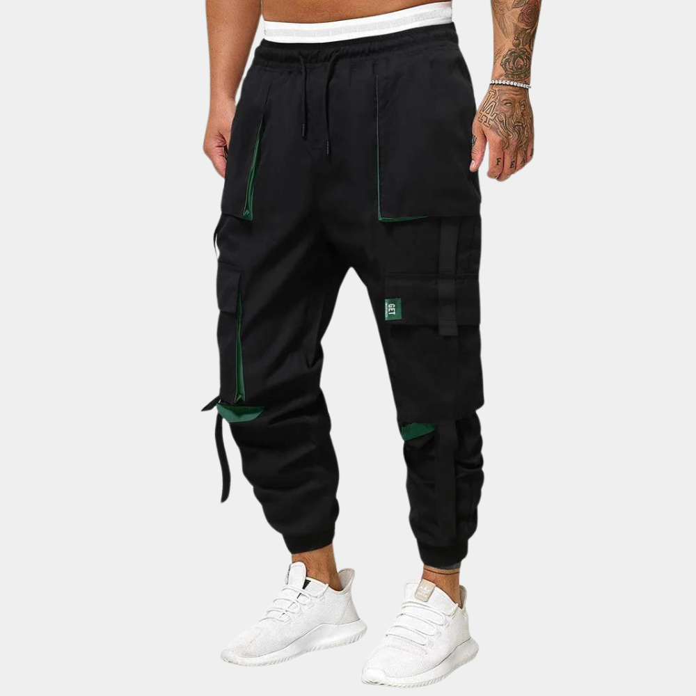 Italo trendy heren cargobroek – moderne tapered fit met functionele zakken en stevige stof voor een stoere urban look