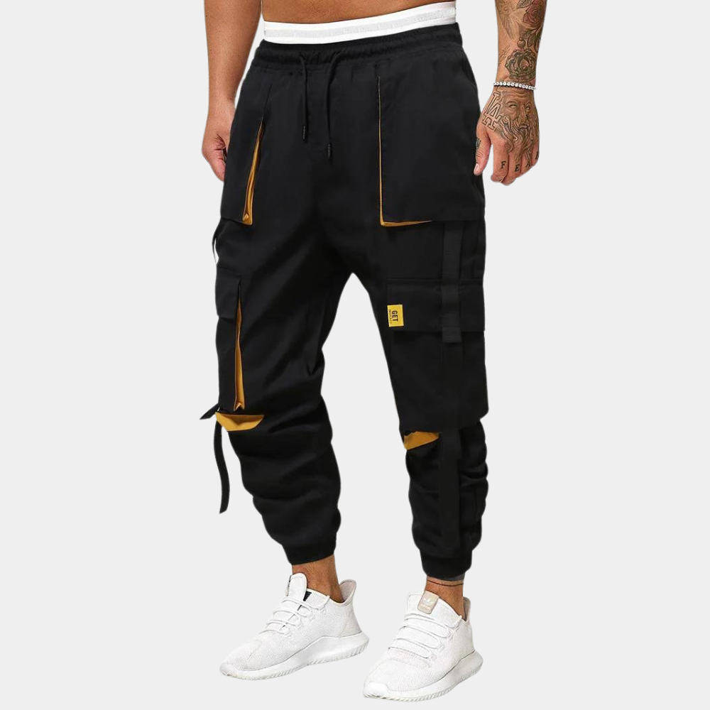 Italo trendy heren cargobroek – moderne tapered fit met functionele zakken en stevige stof voor een stoere urban look