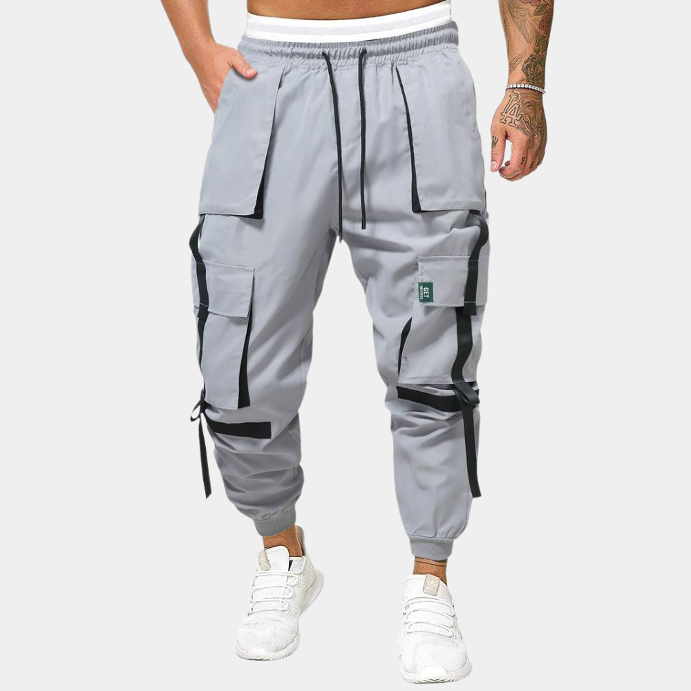 Italo trendy heren cargobroek – moderne tapered fit met functionele zakken en stevige stof voor een stoere urban look