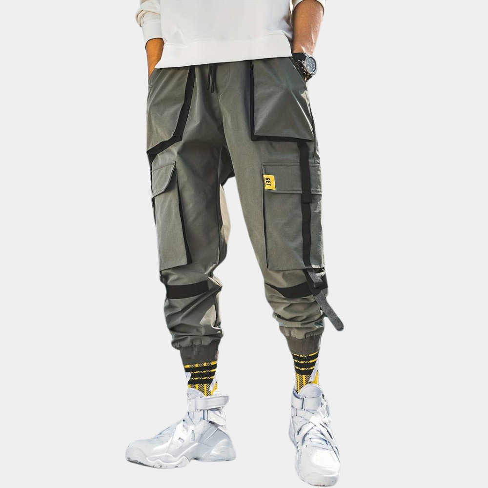 Italo trendy heren cargobroek – moderne tapered fit met functionele zakken en stevige stof voor een stoere urban look