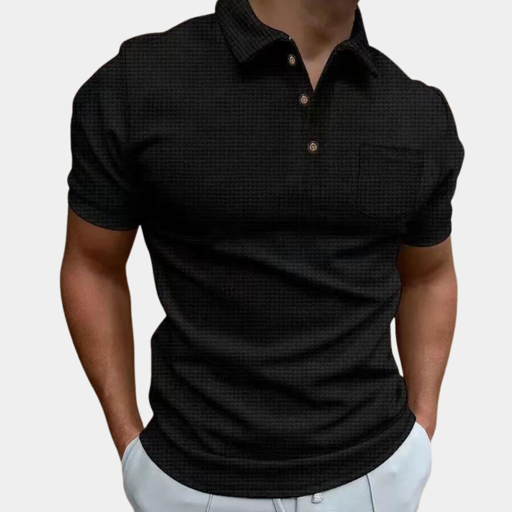 Ademend poloshirt voor heren – Stijlvol en comfortabel poloshirt met ademende stof, ideaal voor casual uitjes, sportieve activiteiten of warme dagen. Het zorgt voor een frisse, luchtige ervaring, terwijl het de klassieke look van een poloshirt behoudt.








