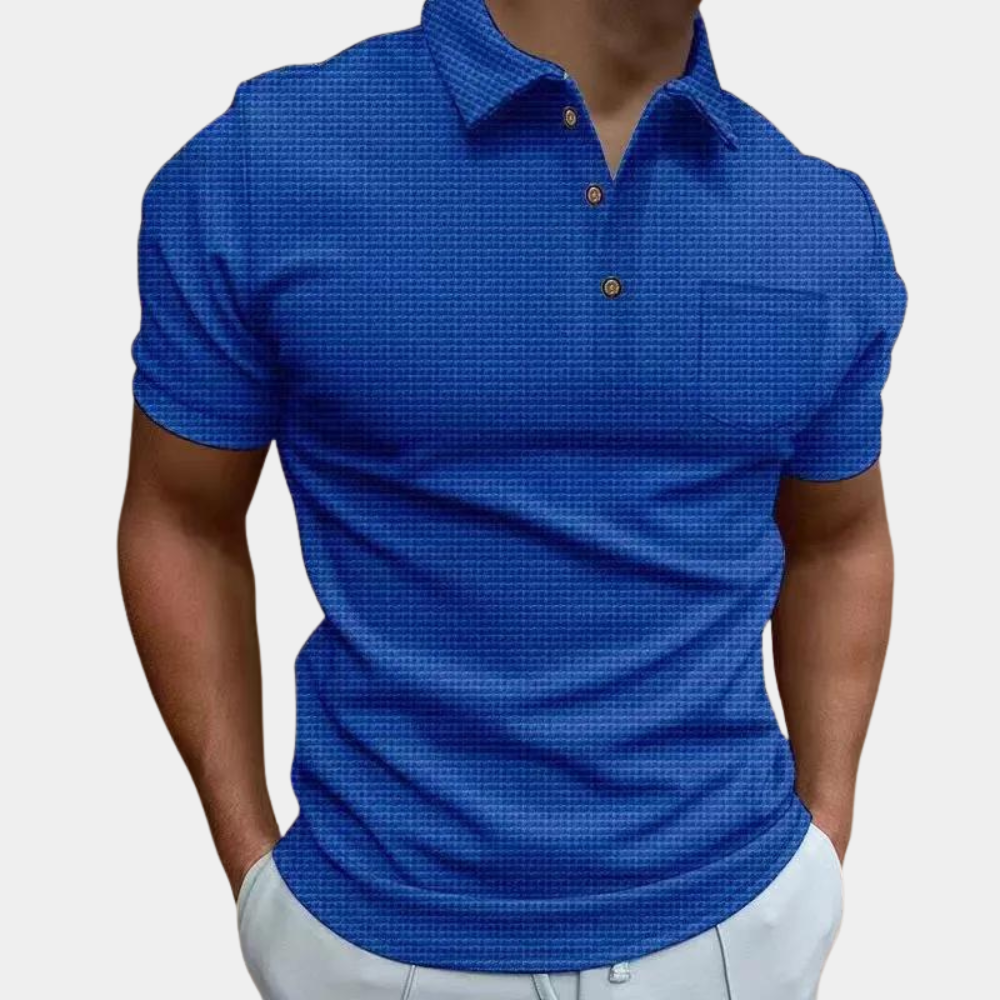 Ademend poloshirt voor heren – Stijlvol en comfortabel poloshirt met ademende stof, ideaal voor casual uitjes, sportieve activiteiten of warme dagen. Het zorgt voor een frisse, luchtige ervaring, terwijl het de klassieke look van een poloshirt behoudt.








