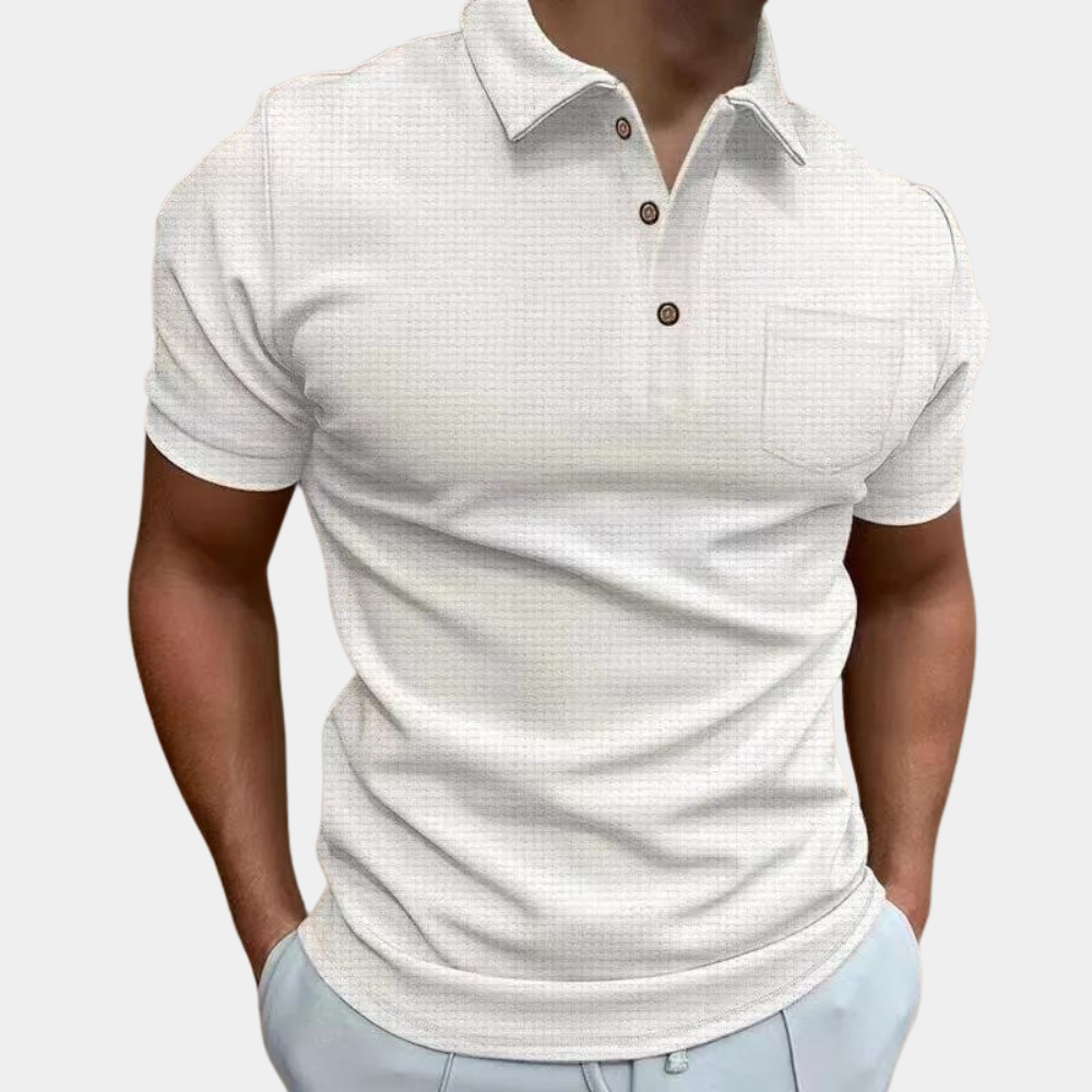 Ademend poloshirt voor heren – Stijlvol en comfortabel poloshirt met ademende stof, ideaal voor casual uitjes, sportieve activiteiten of warme dagen. Het zorgt voor een frisse, luchtige ervaring, terwijl het de klassieke look van een poloshirt behoudt.









