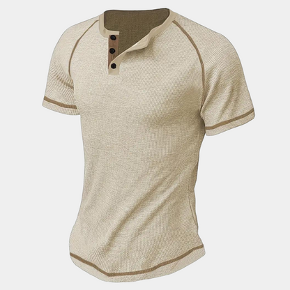Ademend heren t-shirt met korte mouwen – Lichtgewicht en comfortabel t-shirt voor heren, ontworpen om luchtcirculatie te bevorderen en te zorgen voor een koele, droge ervaring tijdens warme dagen of sportieve activiteiten. Perfect voor casual en actieve gelegenheden.