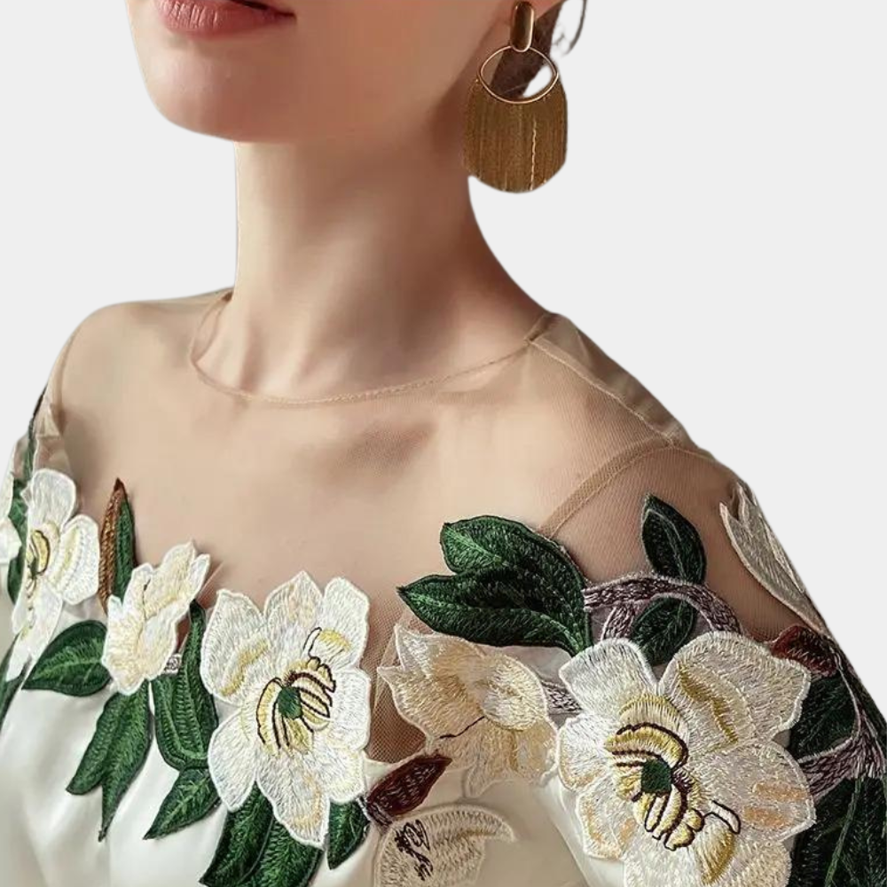 Elegante gebloemde damesblouse – Vrouwelijk en luchtig ontwerp met bloemenprint, perfect voor lente- en zomerdagen of een chique daglook.