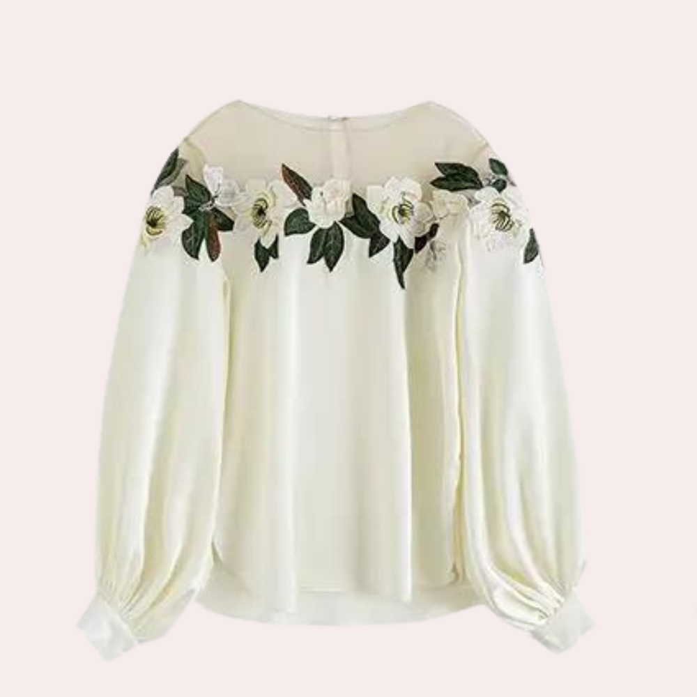 Elegante gebloemde damesblouse – Vrouwelijk en luchtig ontwerp met bloemenprint, perfect voor lente- en zomerdagen of een chique daglook.