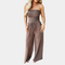 Casual zomerse dames jumpsuit van zachte, ademende stof met relaxte pasvorm en trendy, veelzijdig design.