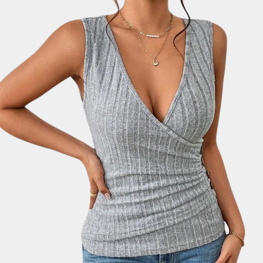 Casual Mouwloze Damestop voor de Zomer – Luchtige en Comfortabele Top, Perfect voor Warme Dagen en Relaxte Stijl.