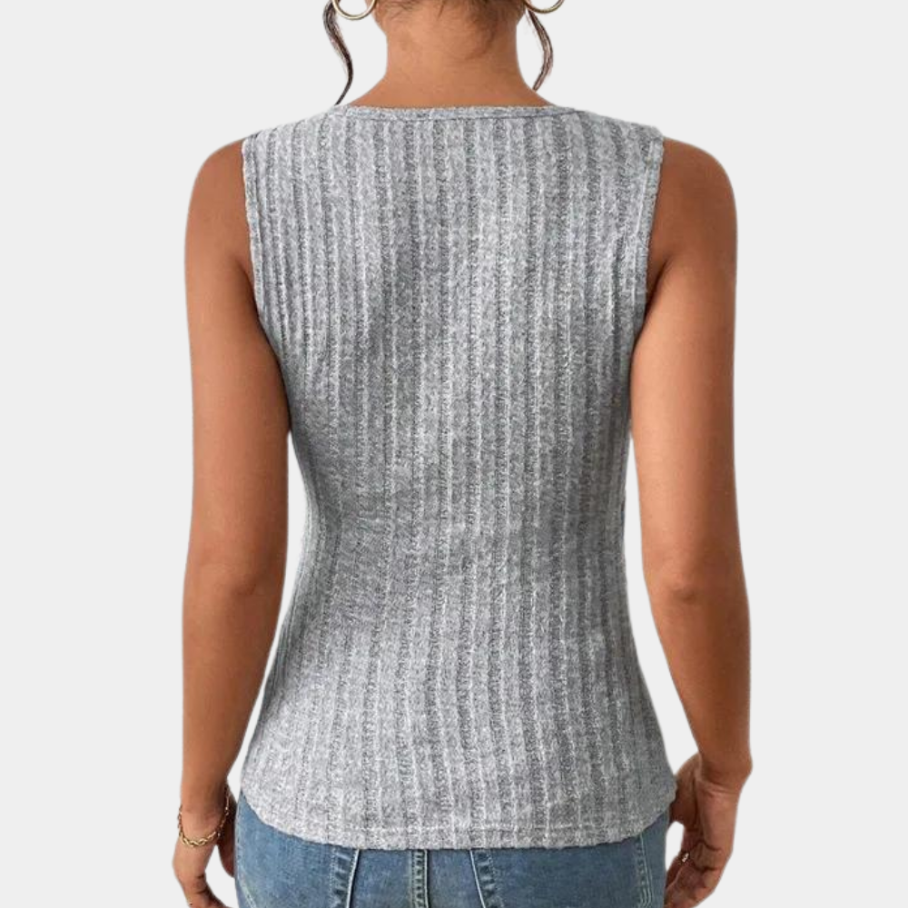 Casual Mouwloze Damestop voor de Zomer – Luchtige en Comfortabele Top, Perfect voor Warme Dagen en Relaxte Stijl.