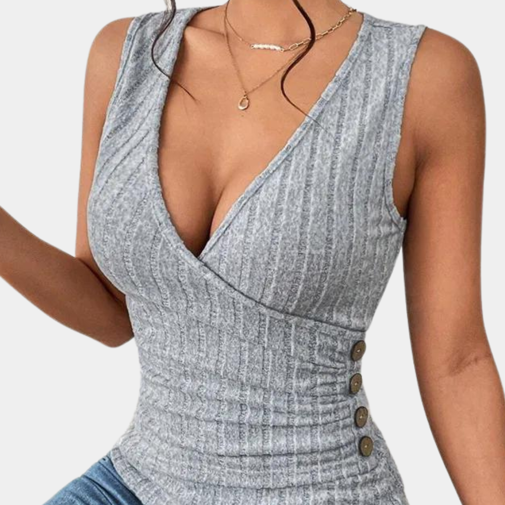 Casual Mouwloze Damestop voor de Zomer – Luchtige en Comfortabele Top, Perfect voor Warme Dagen en Relaxte Stijl.