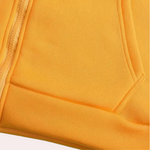 Casual oranje zomer hoodie met kleurblok voor heren – lichte en ademende hoodie met moderne kleurblokken, perfect voor een sportieve en trendy zomerse look.