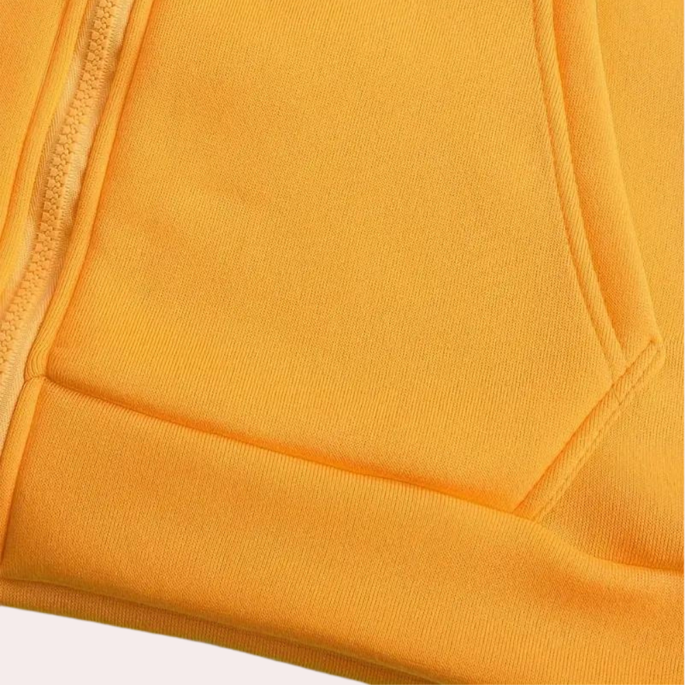Casual oranje zomer hoodie met kleurblok voor heren – lichte en ademende hoodie met moderne kleurblokken, perfect voor een sportieve en trendy zomerse look.