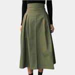 Elegante damesrok – Tijdloze en stijlvolle rok voor dames, ideaal voor zowel formele als casual gelegenheden. Gemaakt van hoogwaardige stof met een flatterende pasvorm. Perfect te combineren met een blouse of top voor een chique en verfijnde look. Comfortabel, vrouwelijk en veelzijdig.