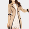 Elegante zomer trenchcoat voor dames, lichtgewicht en stijlvol met knoopsluiting en tailleceintuur, perfect voor een chique zomerse look.