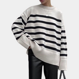 Aaliyah – Chique en comfortabele oversized damestrui – Trendy en warme trui met een losse pasvorm, ideaal voor een casual maar stijlvolle look in elk seizoen. Perfect voor dagelijkse outfits en relaxte momenten.