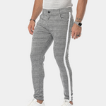 Anton retro herenbroek – lichtgewicht geruite zomerbroek met skinny-fit pasvorm en vintage look