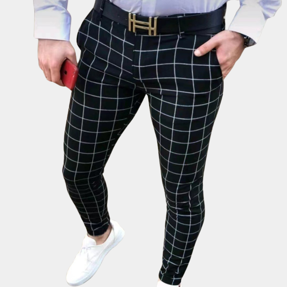 Florian zomer chino voor heren – elegante slim fit broek van lichtgewicht katoen, perfect voor formele en stijlvolle zomerdagen