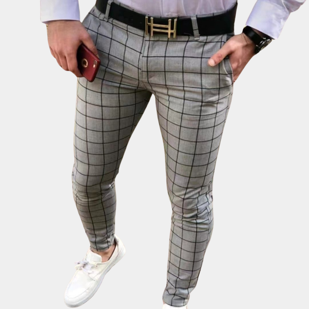 Florian zomer chino voor heren – elegante slim fit broek van lichtgewicht katoen, perfect voor formele en stijlvolle zomerdagen
