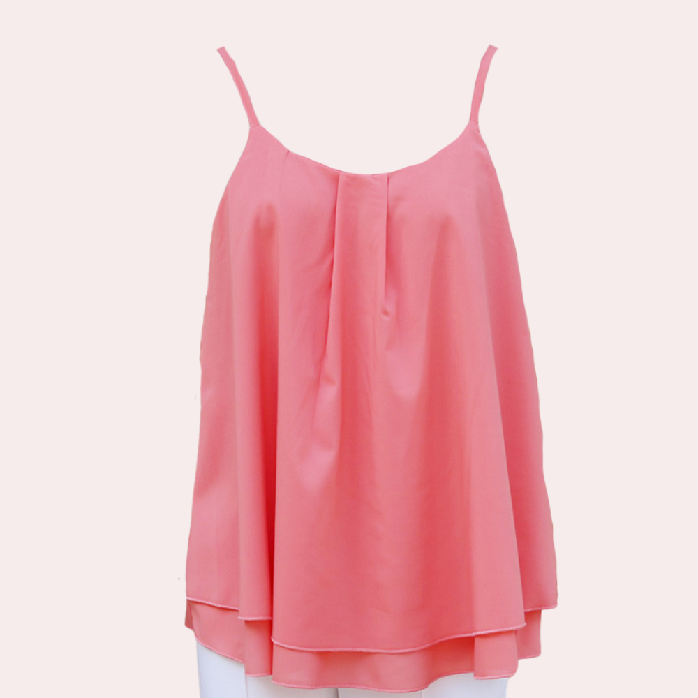 Stijlvolle Mouwloze Dames Tanktop voor de Zomer – Lichtgewicht, Ademend en Sneldrogend; flatterende slim‑fit pasvorm voor casual en sportieve warm‑weer outfits.