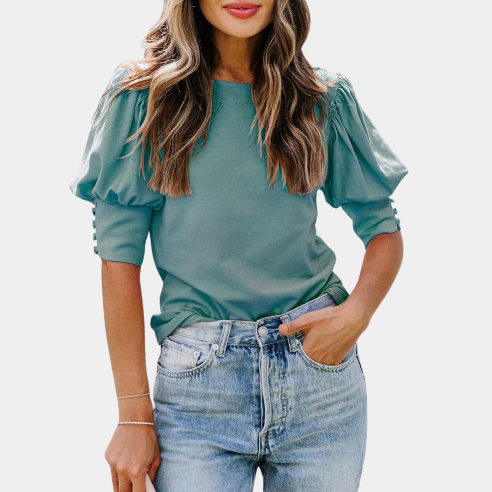 Frederica - Elegante losse blouse voor dames – Een verfijnde en luchtige blouse die een elegante uitstraling biedt, ideaal voor zowel zakelijke als casual gelegenheden.