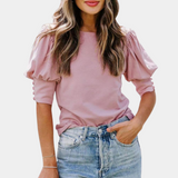 Frederica - Elegante losse blouse voor dames – Een verfijnde en luchtige blouse die een elegante uitstraling biedt, ideaal voor zowel zakelijke als casual gelegenheden.