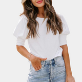 Frederica - Elegante losse blouse voor dames – Een verfijnde en luchtige blouse die een elegante uitstraling biedt, ideaal voor zowel zakelijke als casual gelegenheden.