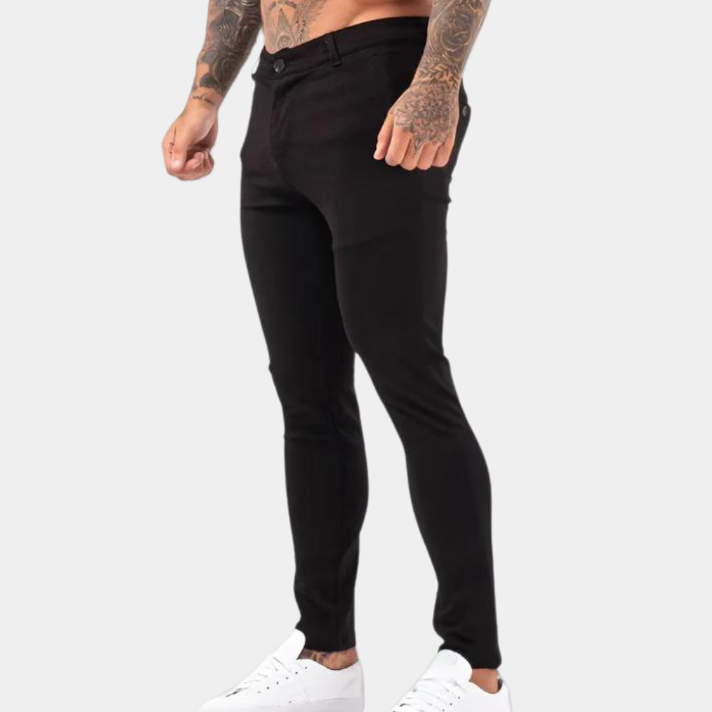 Moderne relaxed fit herenbroek – luchtige pasvorm, minimalistisch design en ideaal voor stijlvolle comfortlooks